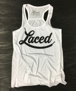 Laced black and white girls tank top. super cute girls laced tank top