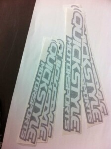 2 color layered decals black and white. 2 color layered decals