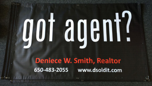 Got Agent full color digital printed 3'X5' banners. Client needed something to hang up at open houses and other realtor functions. Got Agent full color digital printed 3'X5' banner