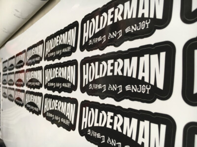 Holderman Shred and Enjoy stickers. Holderman Shred and Enjoy