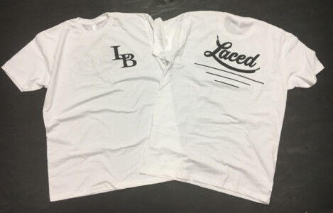 Another new Laced Men's tee design. Laced Men's t-shirt white