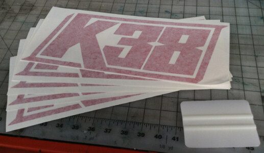 Client wanted red decals for a special event. K38 red decals