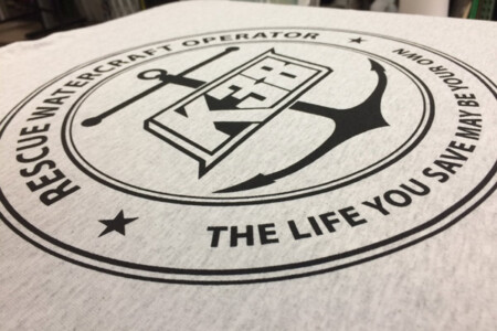 K38 Merchandise up close view really clean print. K38 Merchandise