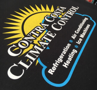 Company shirts fro employees. Contra Costa Climate Control