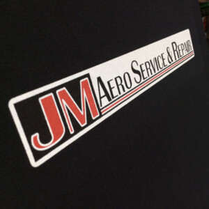 Airplane maintenance company work shirts. JM Areo Service and Repair