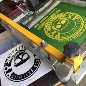 Customer job set up on our press Customer job set up on our press