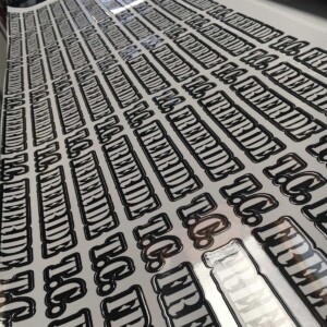 High quality, thick vinyl laminated stickers. TC Freeride digital printed stickers