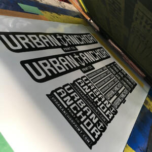 Urban Anchor Print Stickers Urban Anchor Print Stickers