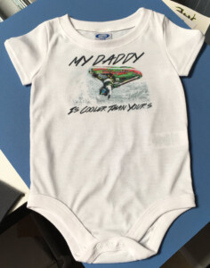 Custom Jet Ski baby onesie. My Daddy's cooler then yours Jet Ski